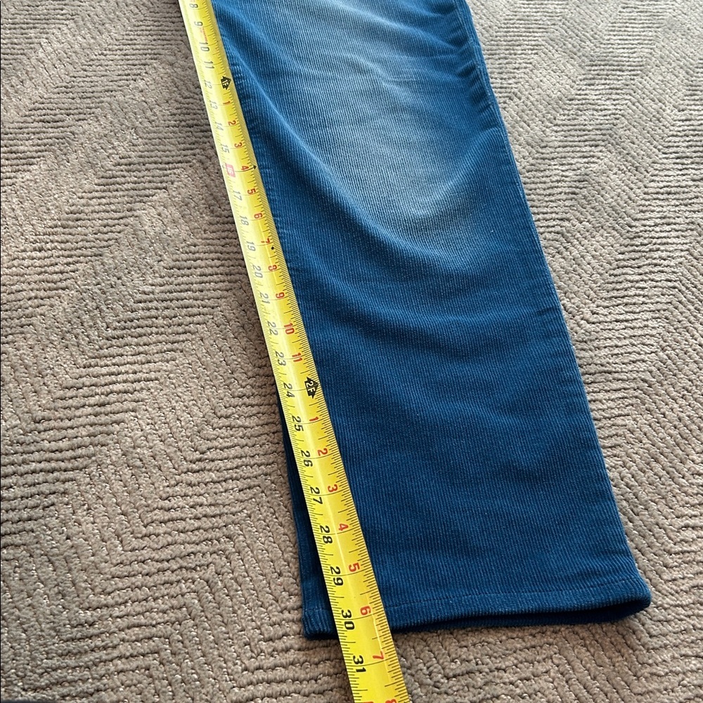 Marco Pescarolo Blue Corduroy Pants Made in Italy Cotton Stretch Size 54 US 38 - Picture 11 of 11
